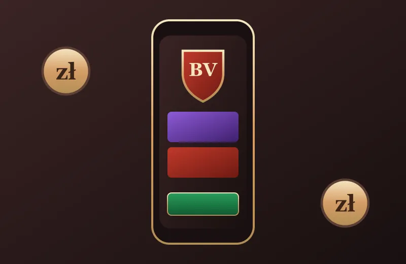 Telefon z lobby BV Casino w złotej ramie